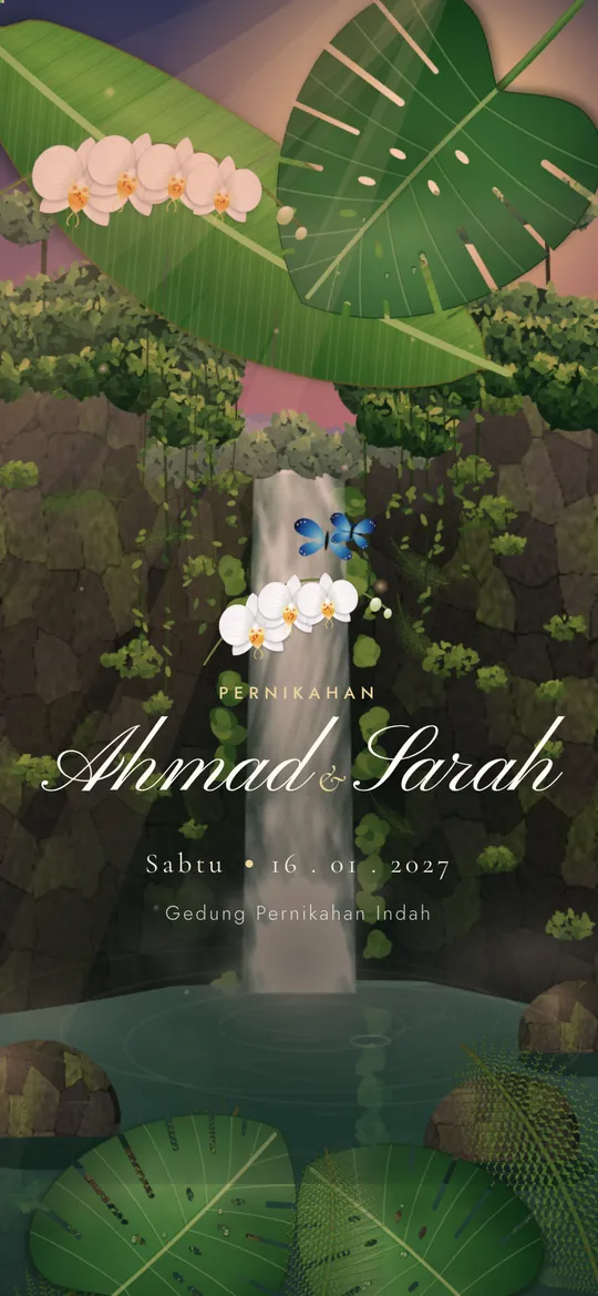 Tampilan template Rimba Fajar