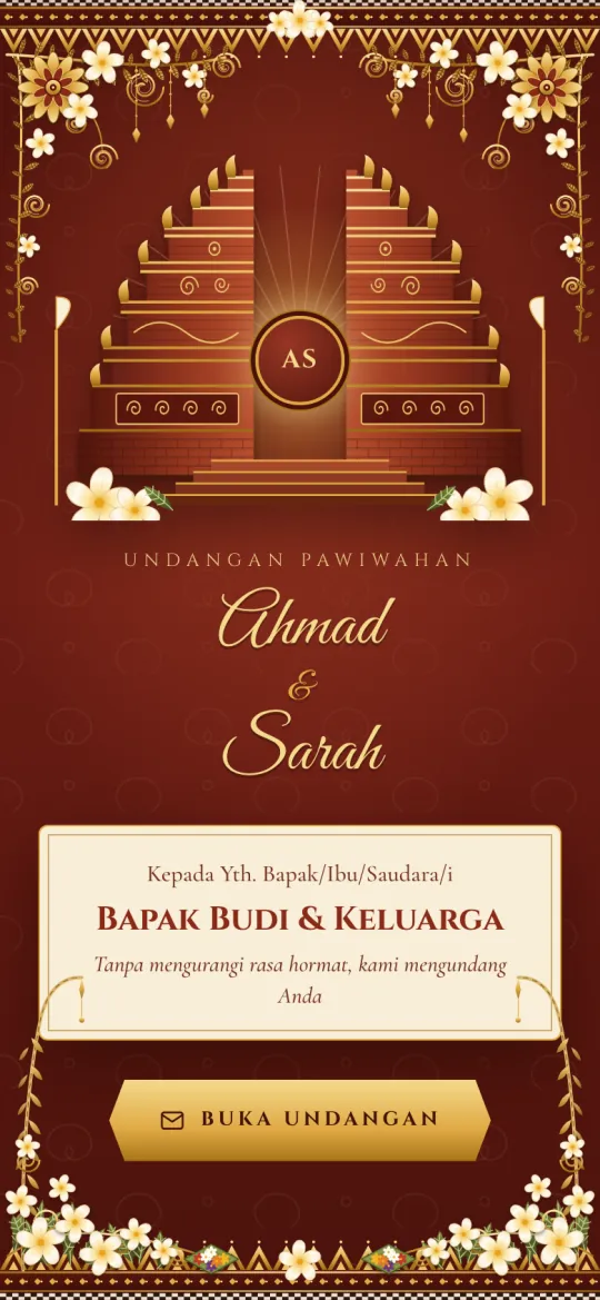 Tampilan template Traditional Bali